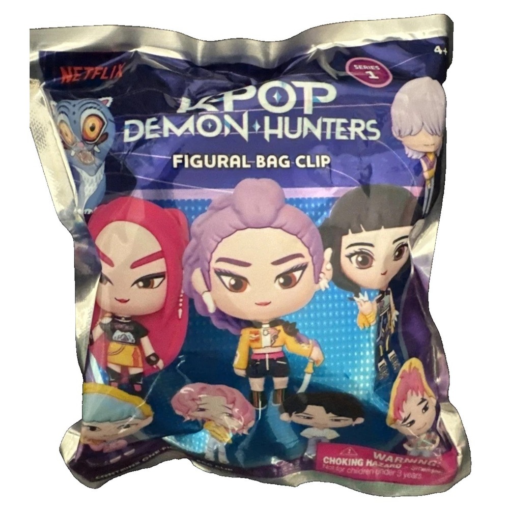 K-Pop Demon Hunters Figural Bag Clip Keychains Kpop Blind Pack Random New Sealed